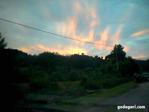 Allah name appears in clouds